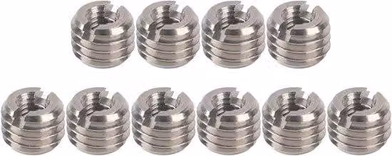 Set di dadi in acciaio inossidabile, 10 pezzi, M4 x 0,7 femmina, M8 x 1,25 maschio, 6 mm/0,2 pollici, per turbine a vapore, costruzione aeronautica, automobili