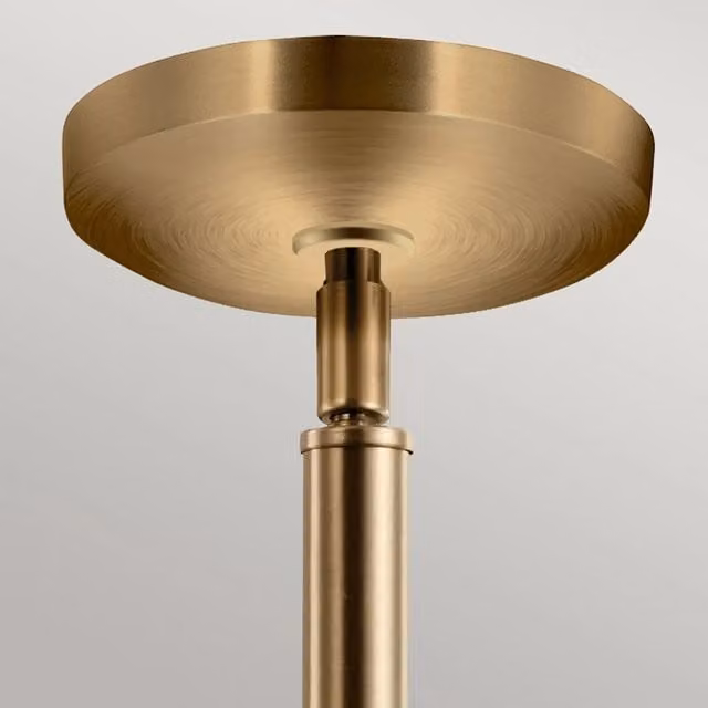 Lampada a sospensione contemporanea Aivian KICHLER in ottone e vetro color oro con attacco E27