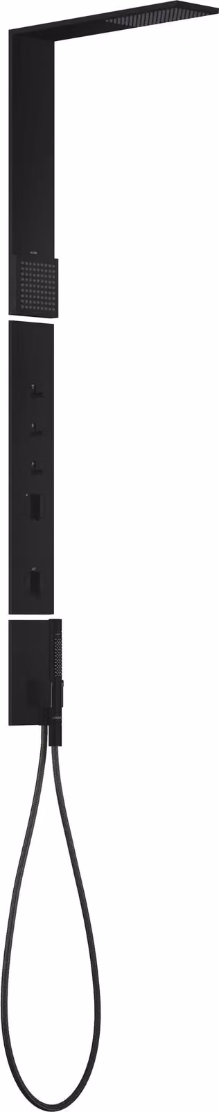 hansgrohe AXOR ShowerComposition Panneau de douche, avec thermostat, douche de tête 110/220, douchette dépaule, accessoires inclus, 12595670, 12595670