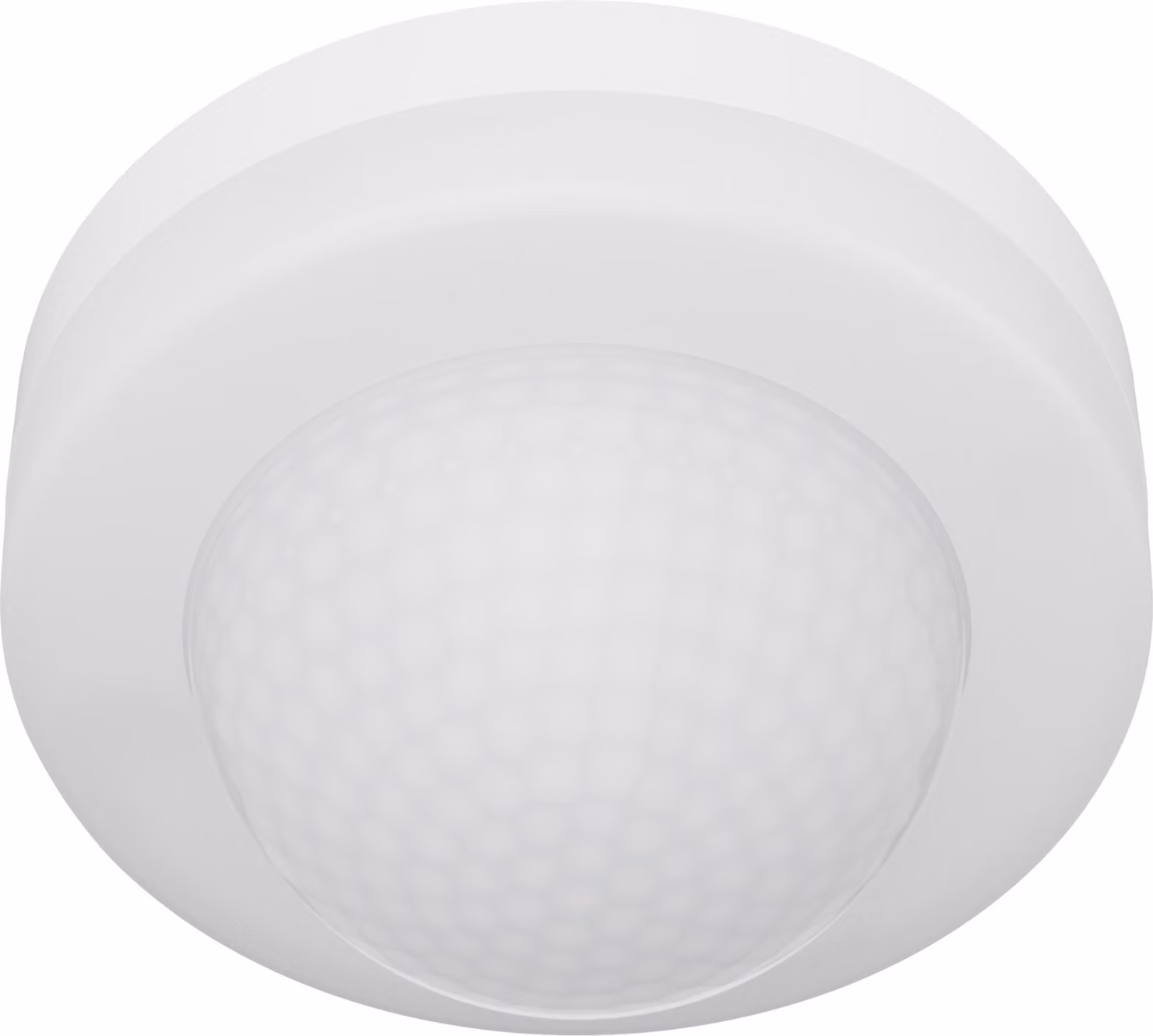 Sensore di movimento a soffitto Oktaplex Jim, tecnologia PIR, copertura a 360°, portata 10 metri, grado di protezione IP20, colore bianco, montaggio a soffitto, sensore di presenza