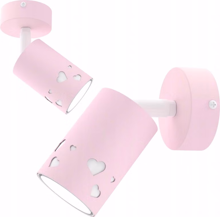 Lampada Da Tetto Per Bambini A Led Gu10 A Forma Di Cuore Rosa Per Bambine