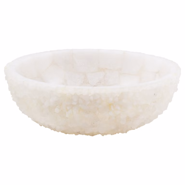 Lavabo in geode di quarzo cristallino 45 x 45 x 15