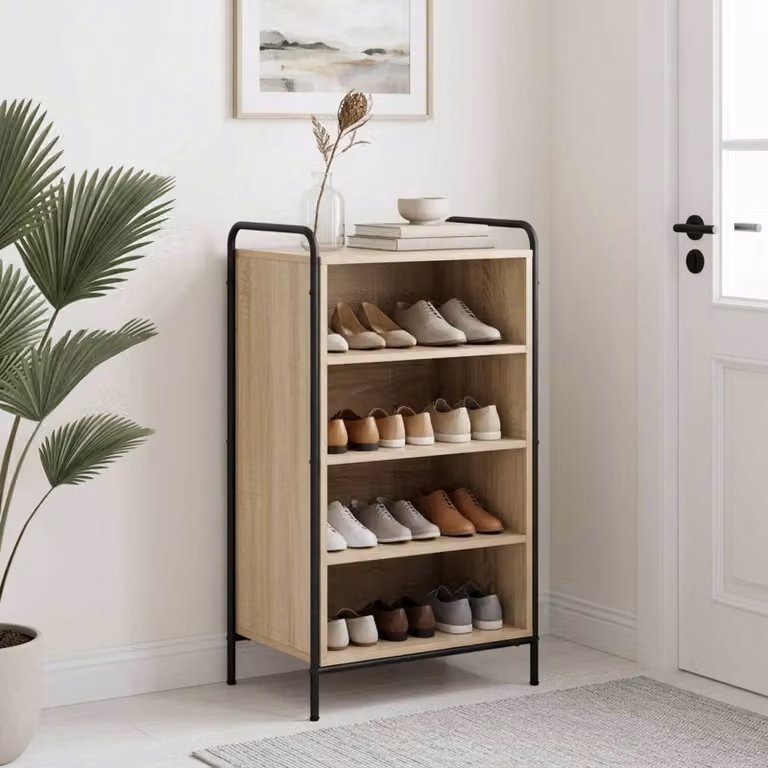 vidaXL Mobile per scarpe 51 x 36,5 x 93 cm Legno ingegnerizzato