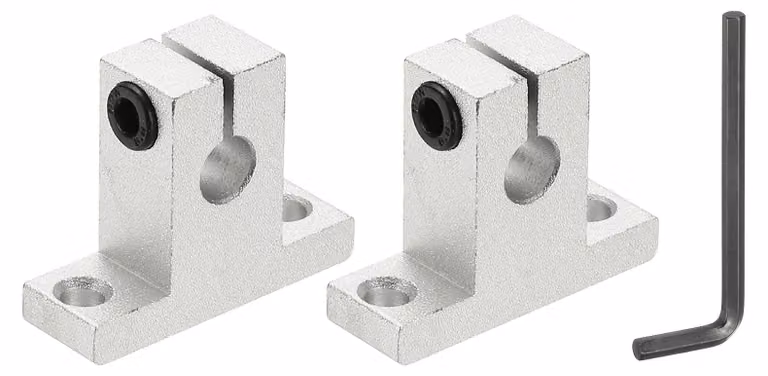 Supporti lineari in alluminio SK8, diametro interno 8 mm, confezione da 2 pezzi, per stampante 3D