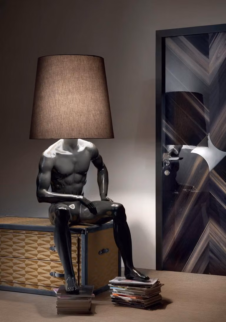 Luxus Stehleuchte Stehlampe Stand Steh Leuchten Mann Lampen Lampe Möbel