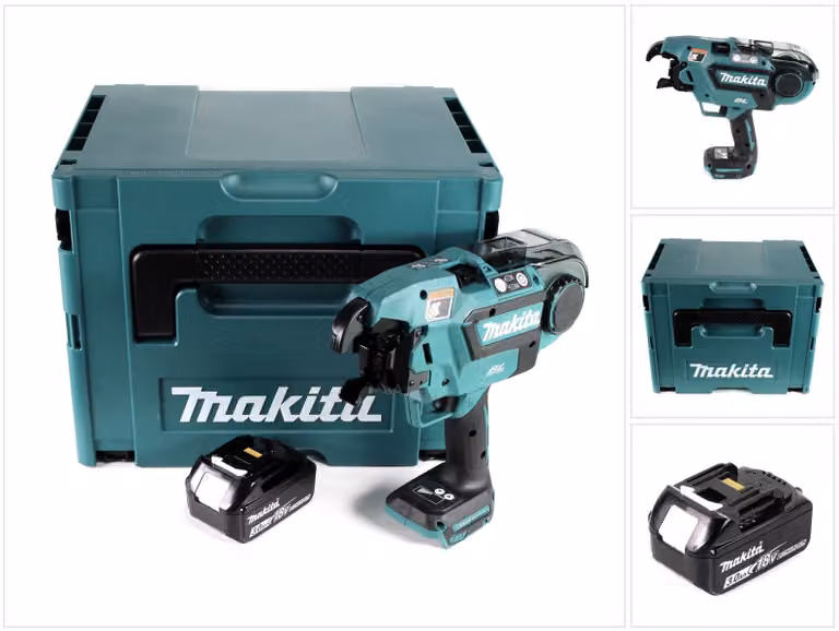 Makita DTR 180 F1J Batteria connettore per armatura 18V Brushless per filo di legatura da 0,8 mm in Makpac + 1x batteria 3,0Ah - senza caricabatterie