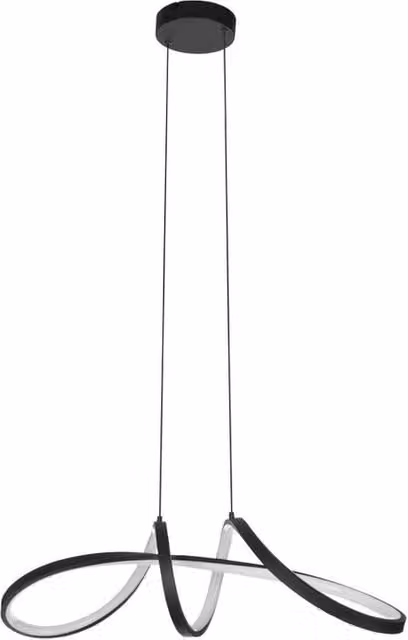 Lampadario LED sospeso design Calarossa-Z EGLO nero con 3 temperature di colore e 2500 lumen, L: 70.5 cm, H: 110 cm, P: 23 cm