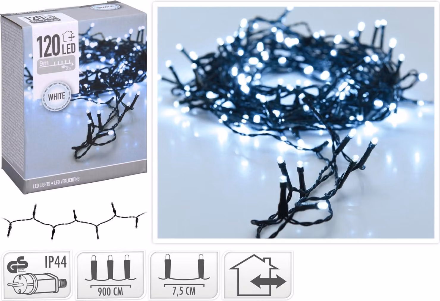 Luci di fata 120 LED bianco freddo