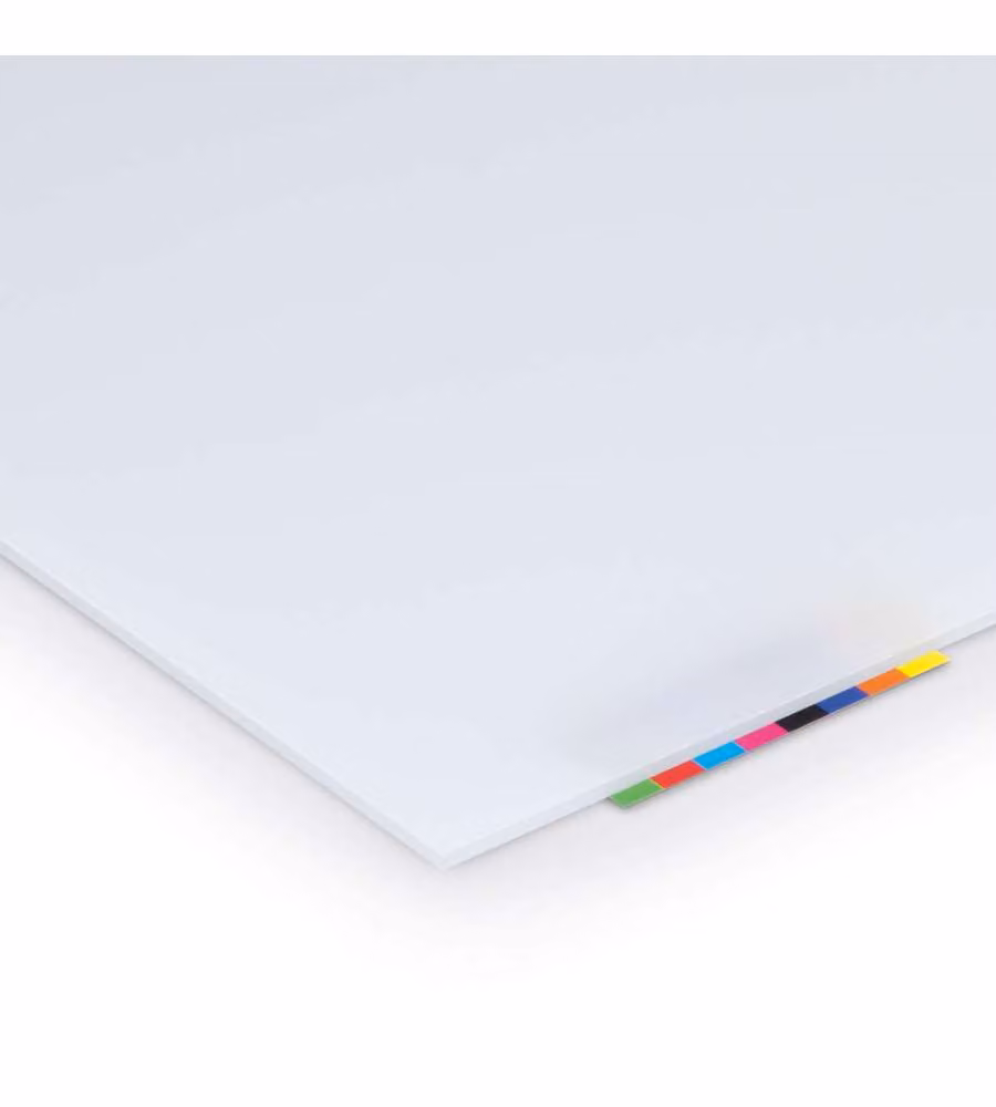 Lastra in polistirolo opale bianco Vetronova, pannello traslucido in plastica L: 100 cm x P: 100 cm, spessore: 0,5 cm