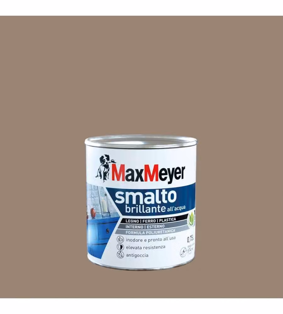 MaxMeyer Smalto Poliuretanico Brillante all'Acqua - Yuta- 0,75 l