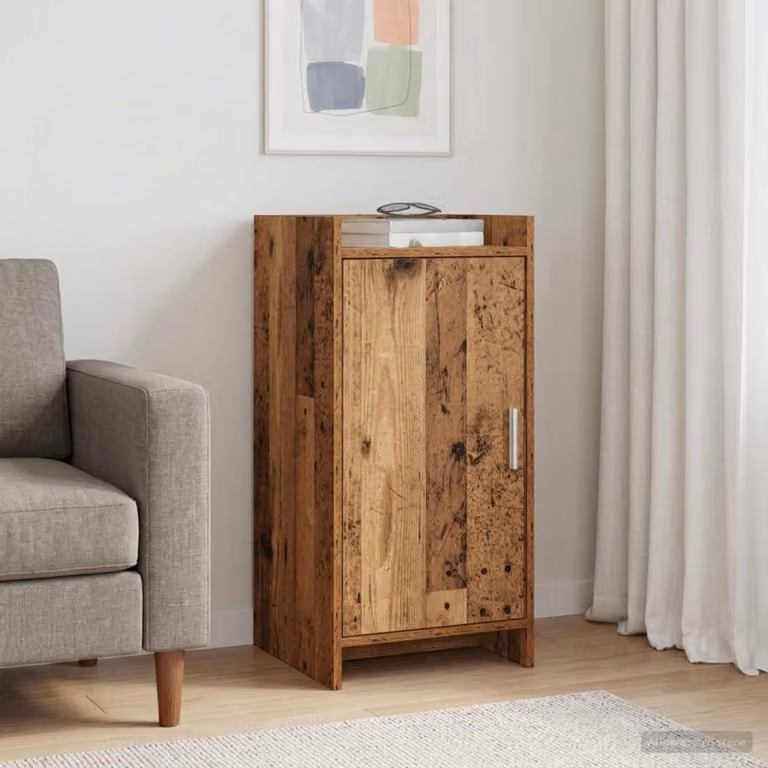 Credenza vidaXL in legno antico e metallo marrone L 40 cm x P 36 cm x H 80 cm