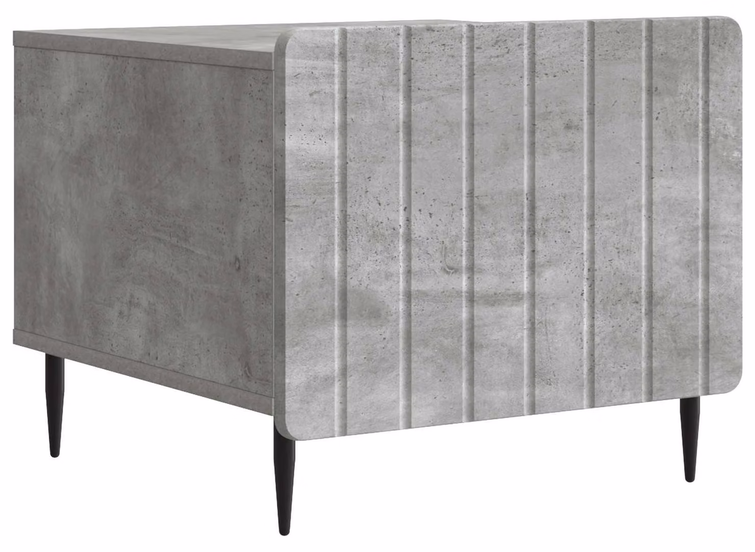 Tavolino da salotto con cassetto Grigio Cemento 49 x 50 x 42 cm
