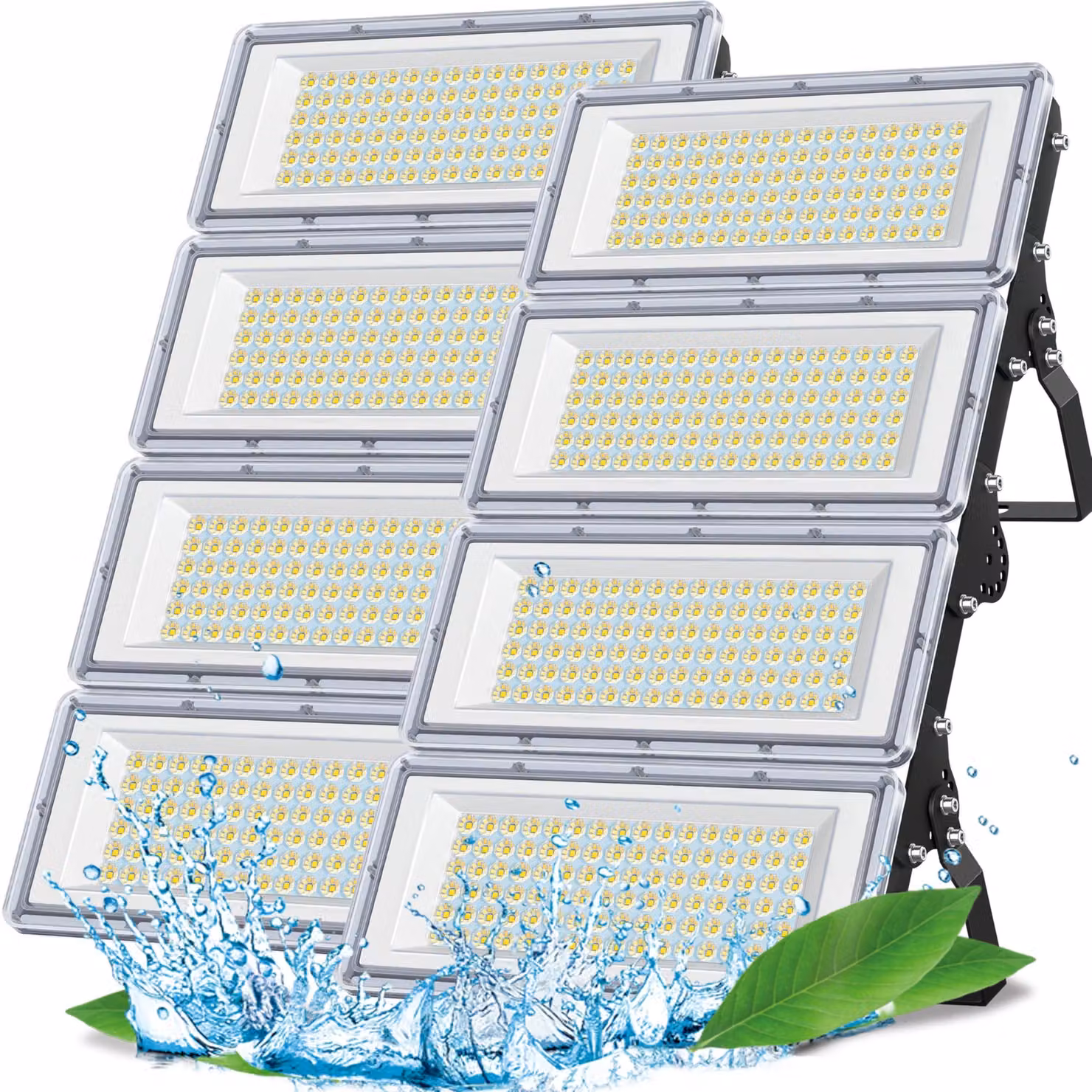 Fari a LED da 400W, confezione da 2, 40.000 lumen, grado di protezione IP67, luce bianca fredda