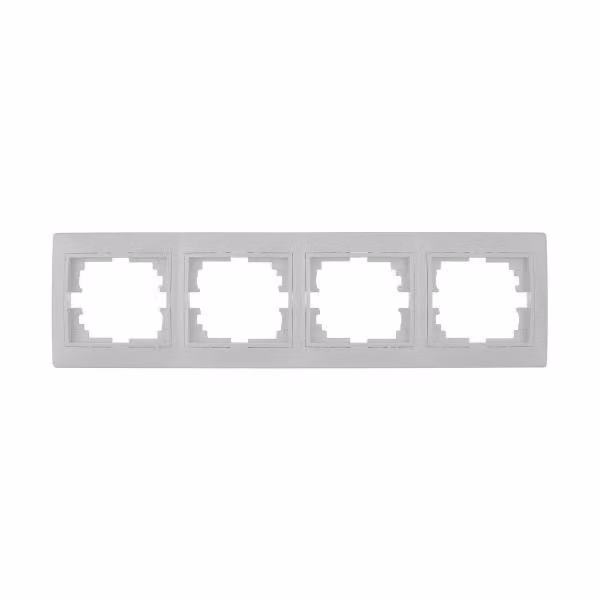 SOLERA 42962 Cornice orizzontale per 4 elementi Bianco 296X81X10MM S.Europe, 50 W, Neutro
