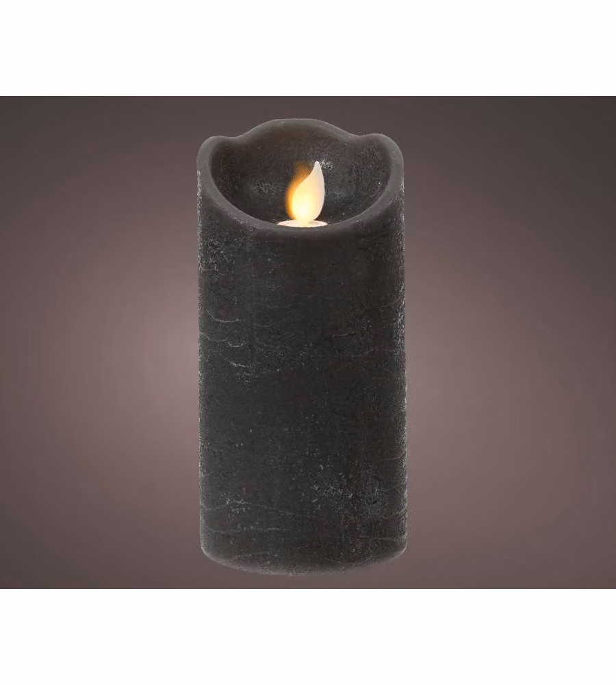 Lumineo Candela Natalizia LED Verde - 7,5x15 cm