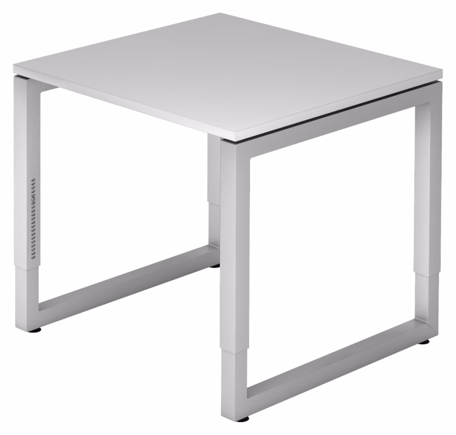 bümö Scrivania Serie-R - Struttura: argento, dimensioni: 80 x 80 cm, decorazione: grigio