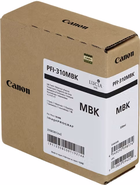 Canon PFI-310MBK cartuccia d'inchiostro Originale Nero opaco