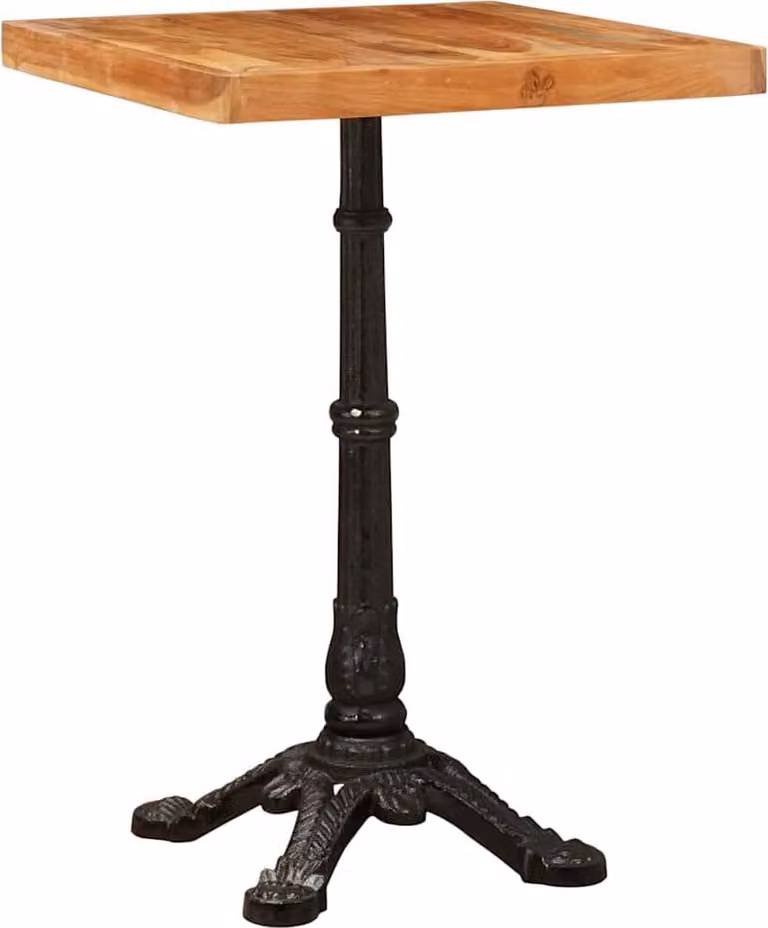 Tavolo da bistrot 50 x 50 x 76 cm Legno di Acacia Massello