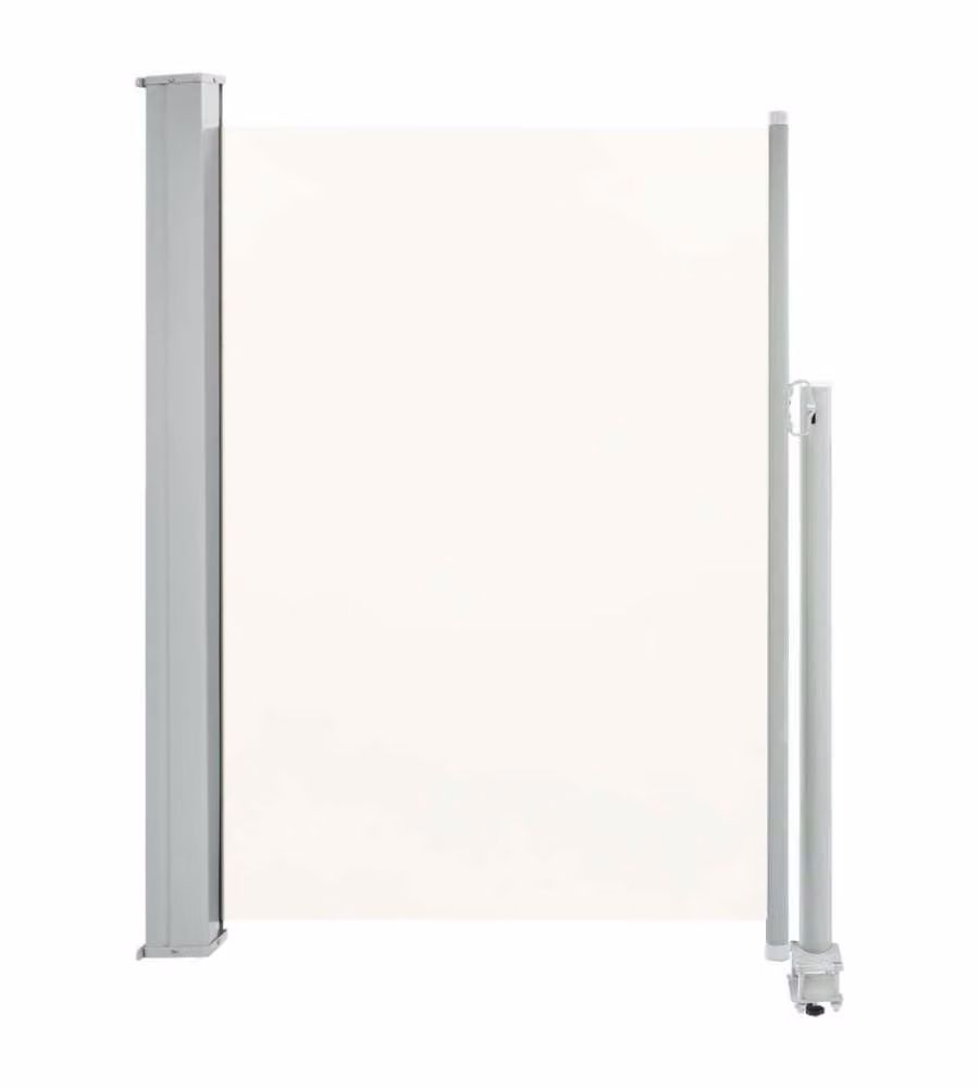 vidaXL Tenda da Sole Laterale Retrattile in Poliestere e Acciaio, Beige, L: 300 cm, H: 100 cm – 2