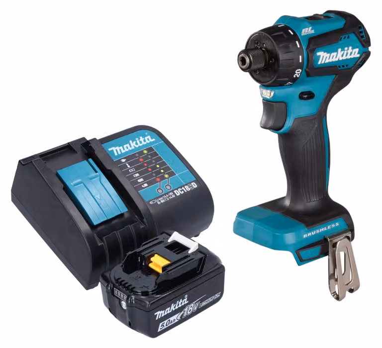 Trapano a batteria Makita DDF 083 ST1 18 V 40 Nm 1/4'' brushless + 1x batteria ricaricabile 5,0 Ah + caricatore