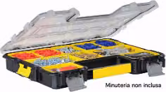 Organizer Stanley Porta minuteria valigetta 10P Nero e Giallo L: 44,6 cm, P: 7,4 cm, H: 35,7 cm