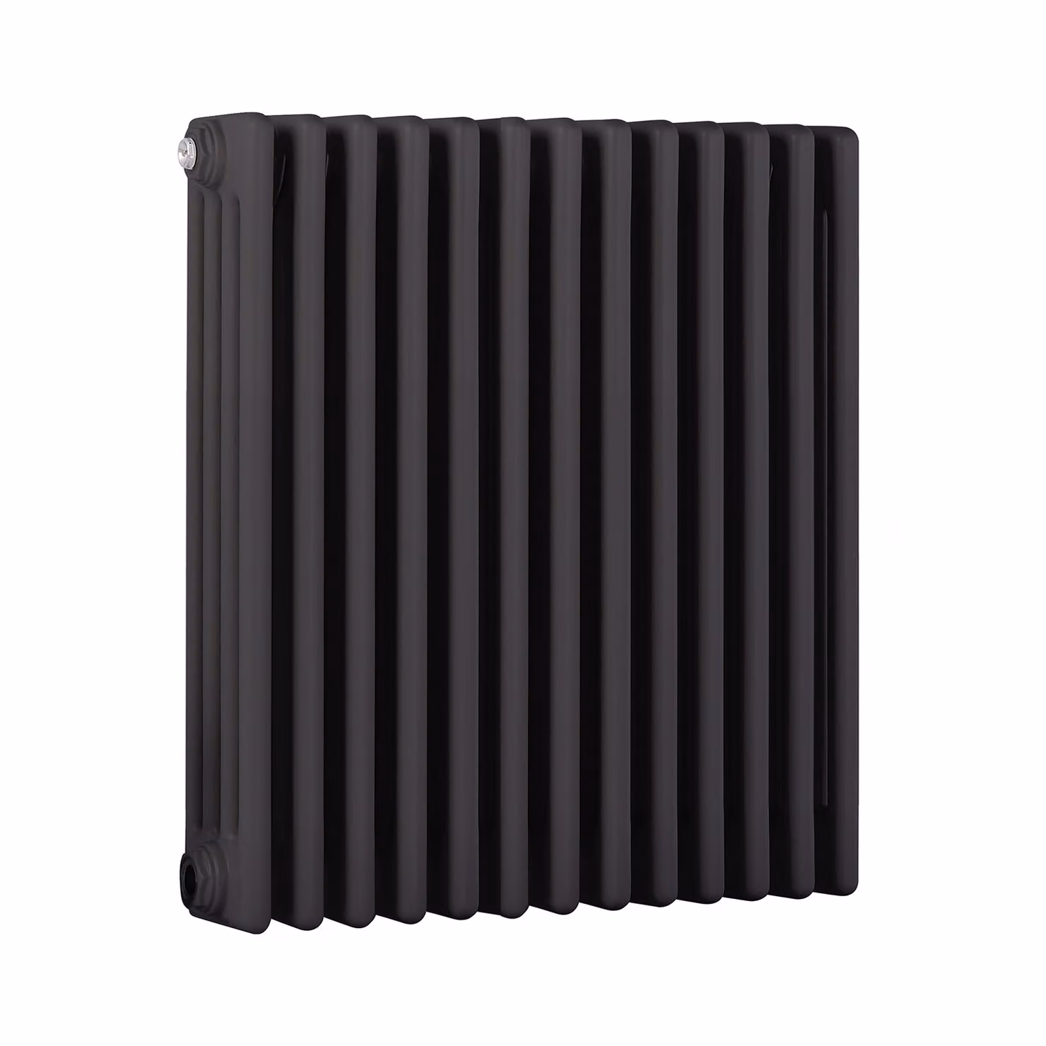 Radiatore Orizzontale a Colonne (4 Colonne) 600mm x 605mm - Grigio (Carbon Grigio) - Regent