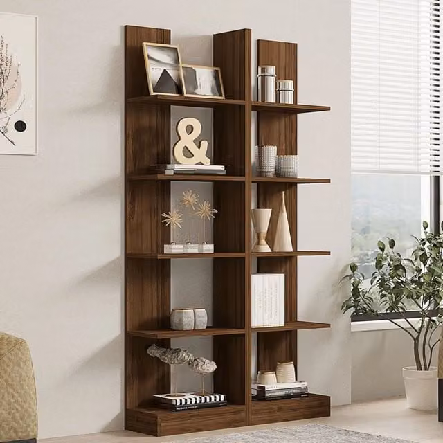 Biblioteca Noasca, Libreria 8 Ripiani, 100x26x187h cm Marrone Noce