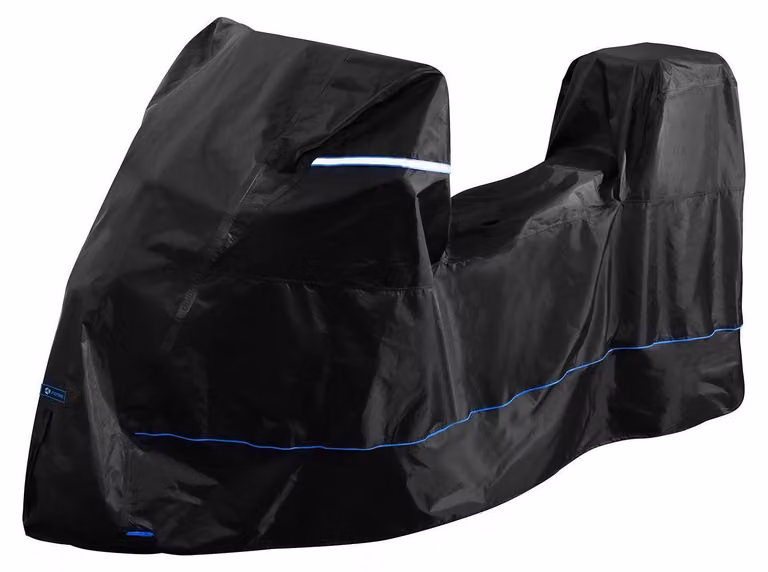Copertura protettiva per motociclette, tessuto Oxford 420D, adatta per uso esterno, impermeabile, resistente al calore, con sistema di ventilazione, dimensioni 230x100x143 cm