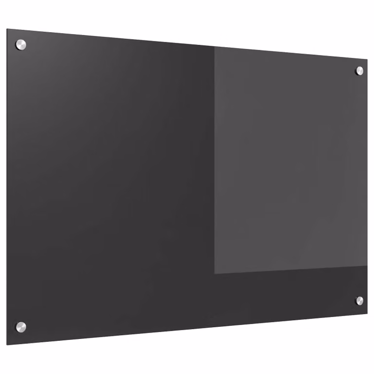 Schienale da cucina vidaXL in vetro temperato Grigio scuro L: 90 cm, H: 60 cm