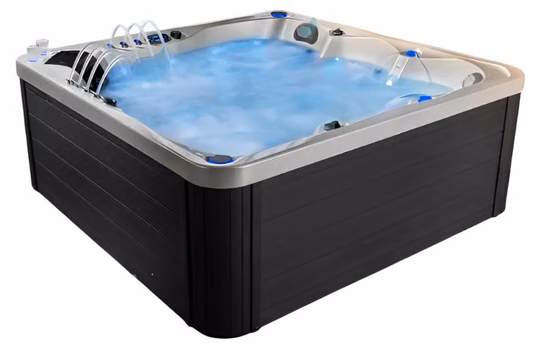 Hydromassagewanne Whirlpool Whirlwanne Außenwhirlpool Sprudelbad 210x210 cm