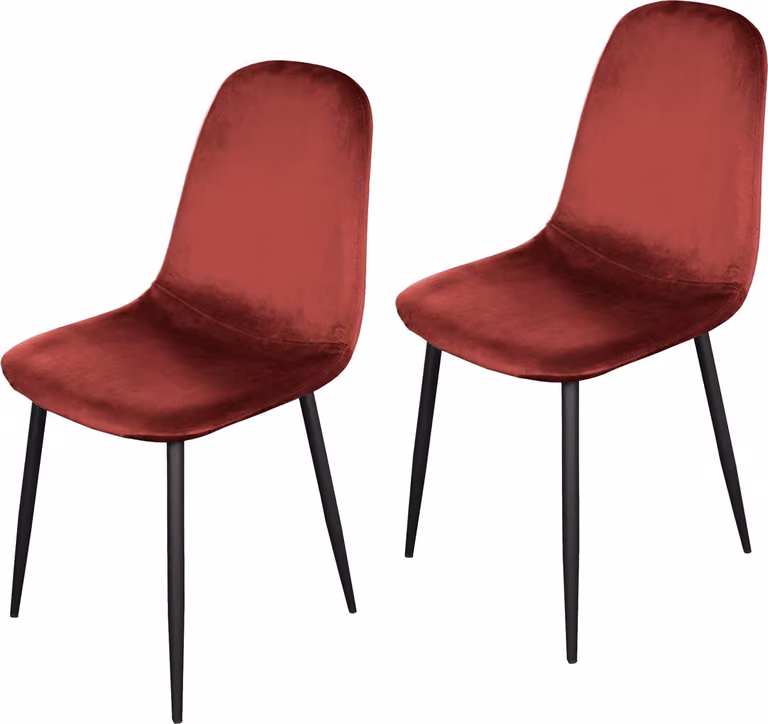 Sedia Savannah Velvet Rosso