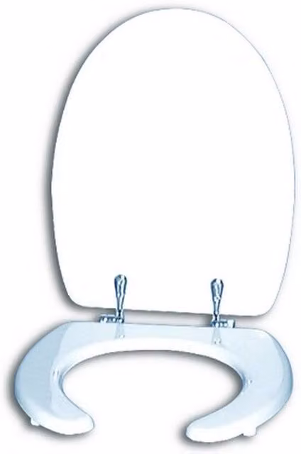 Sedile wc-bidet universale Goman colore bianco L/P/H: 45,0 x 37,5 x 5,0 cm