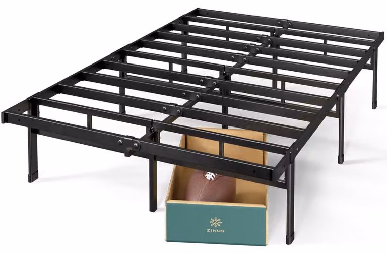 Struttura per materasso, dimensioni 120x190 cm, acciaio, altezza 36 cm, capacità di carico fino a 320 kg
