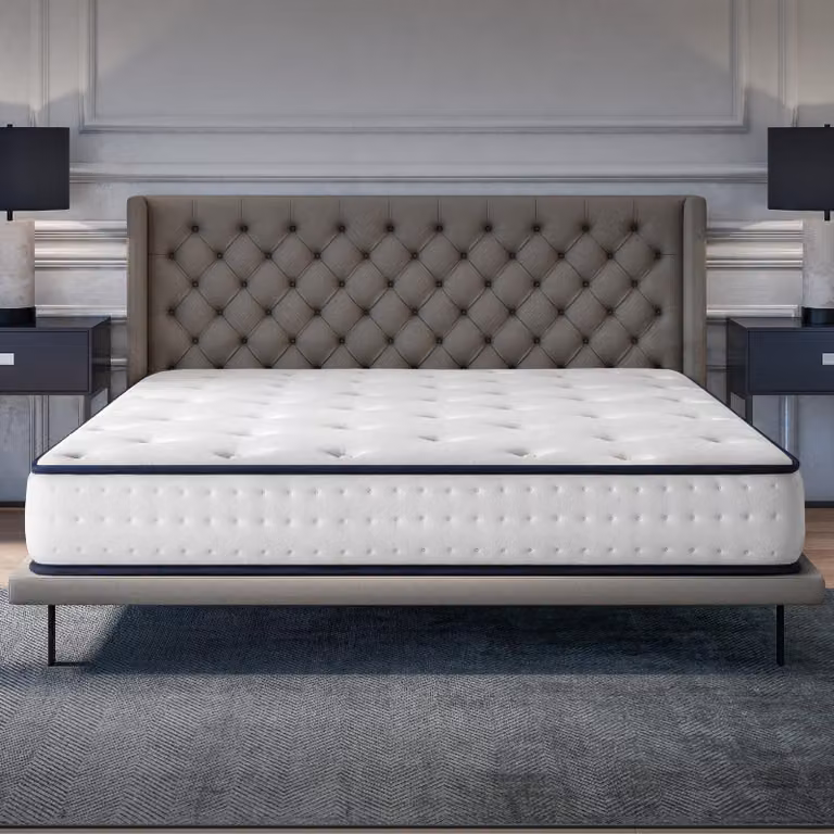 Materasso in memory foam, 135x190 cm, 21 cm di altezza, con 5 strati