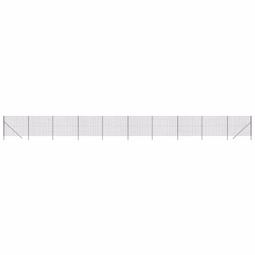 Recinzione Metallica VIDAXL in Acciaio Zincato Rivestito in PVC Colore Antracite L/P/H: 25 x 1,8 x 0,17 m – 2