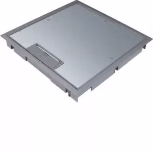 Hager KDQ08127011, acciaio satinato, conforme alla norma EN50085-2-2