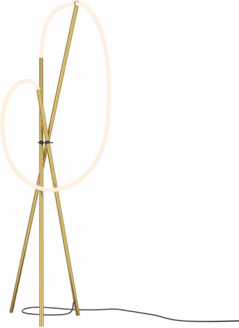Maytoni lampada da terra moderna Crochet 1 luce LED integrato ottone alluminio