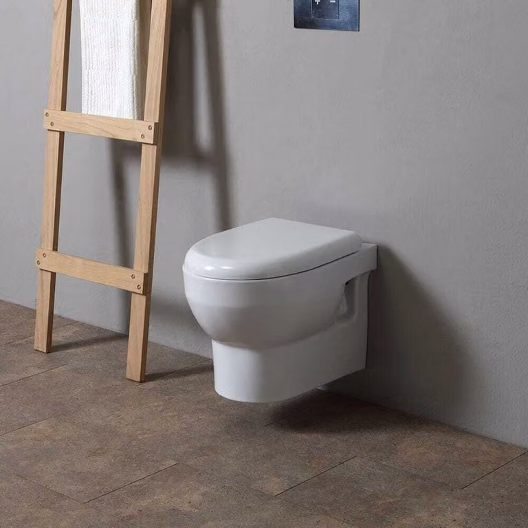Vaso wc in Vetroceramica bianca sospeso | Tuckett
