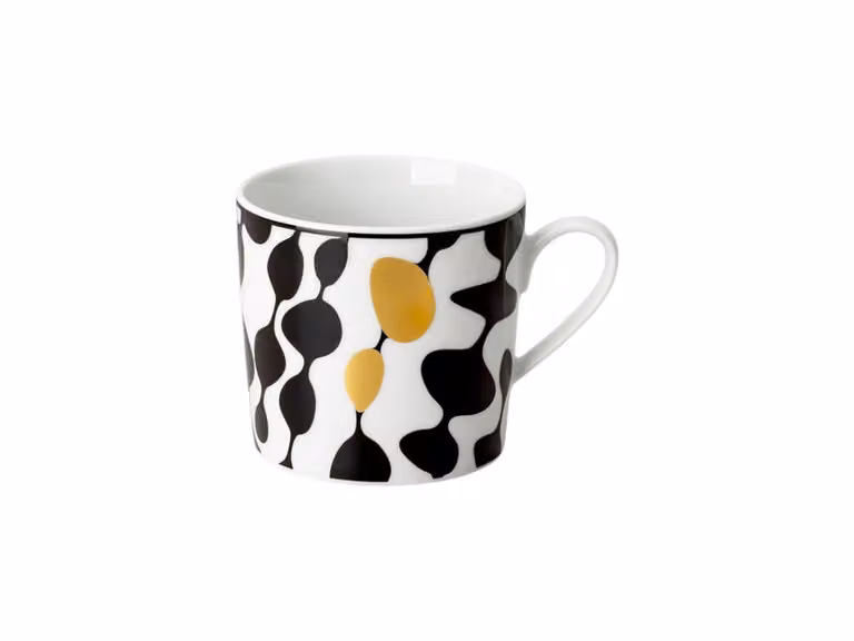 Home Monochrome Bubbles Tazza - con Manico