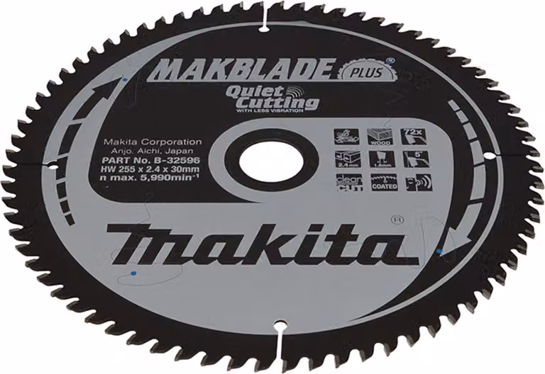 Sega Makita MAKBLADE. 255x30x72Z B-32596