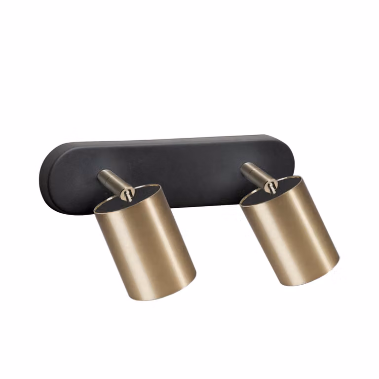 Faretto spot EYE ottone-nero 2xGU10x10W in metallo, dimensioni: 10x25x7 cm, IP20, Nowodvorski Lighting