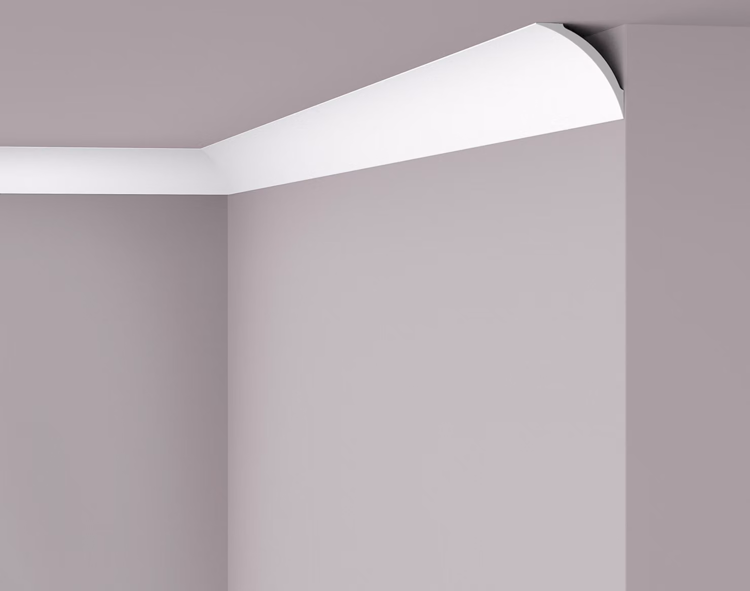 Modanatura del soffitto NMC NE3 PURE NOMASTYL Noel Marquet Battiscopa decorativo Battiscopa decorativo moderno colore bianco 2 m