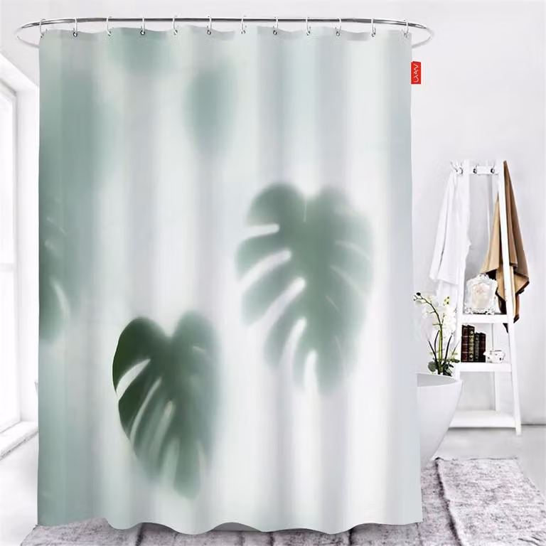 Pannello divisorio per doccia impermeabile con motivo floreale, dimensioni 240 x 200 cm