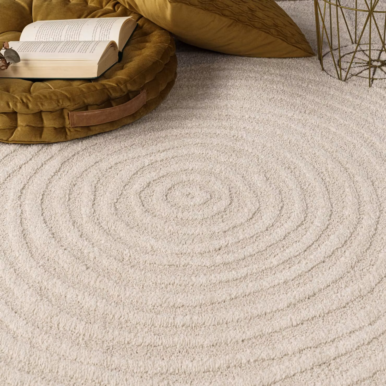 Tappeto moderno Aurora beige con design geometrico scandinavo L: 120 cm, P: 160 cm – 3