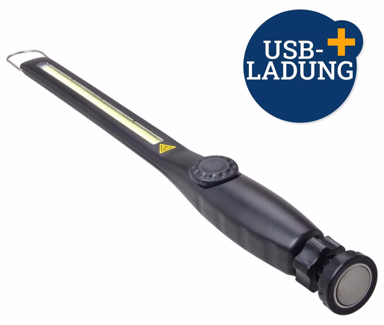 Lampada da lavoro a LED COB ricaricabile tramite USB, lampada da officina per auto, lampada portatile per ispezioni