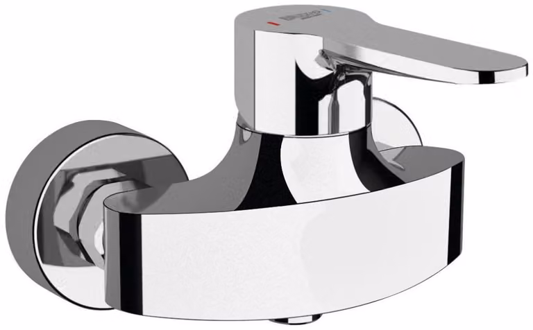 Bruckner Sieger - Miscelatore per doccia, interasse 100 mm, cromo 914.100.1