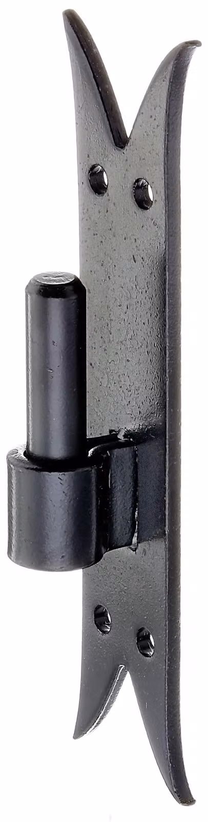 Alberts 306472 Staffa su piastra | gancio DI, estremità della carpa | rivestimento nero per immersione | arretramento Ø16 mm | piastra 205 x 45 mm | set di 3