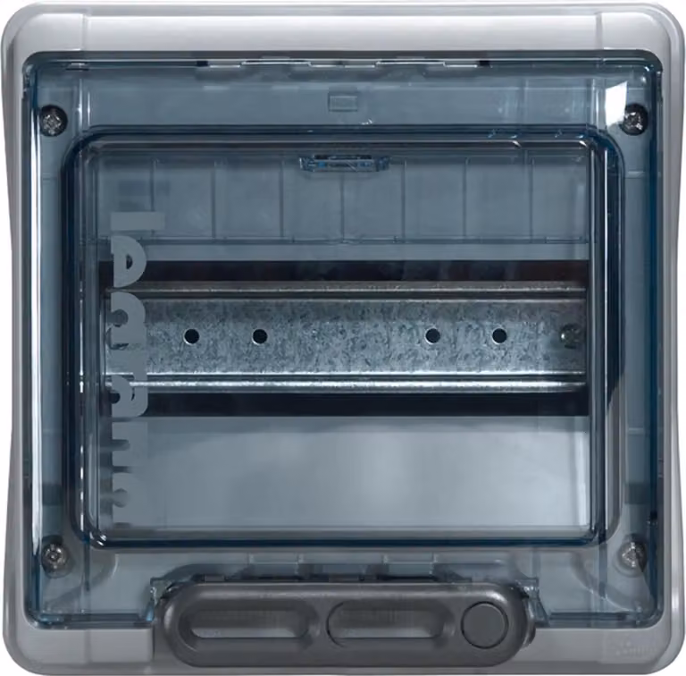 Distributore Legrand per ambienti umidi, a vista, IP65, 1 fila, 8 moduli, 1 pz.