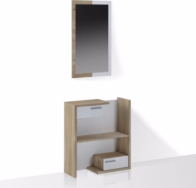 Ingresso effetto legno finitura rovere cm. H.90 x L.83 x P.29