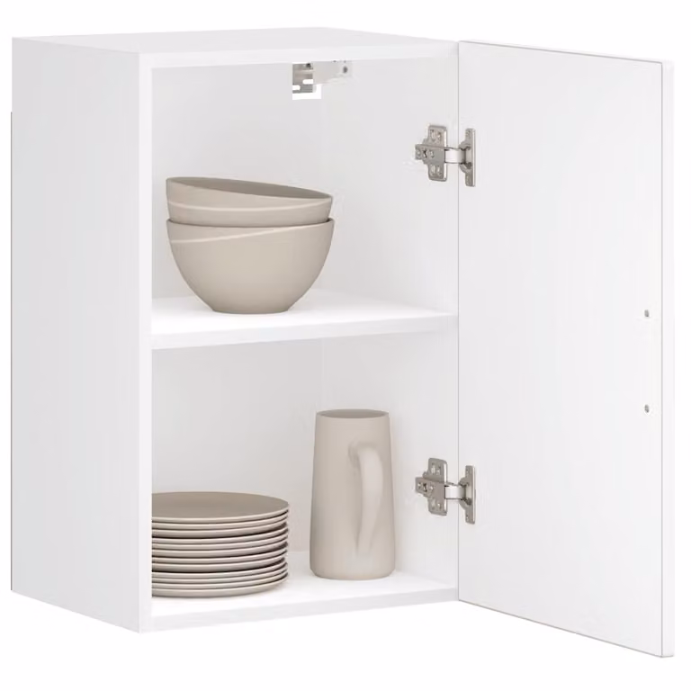 Pensile da cucina moderno vidaXL Bianco Lucido in legno e MDF L: 60 cm, P: 31 cm, H: 40 cm